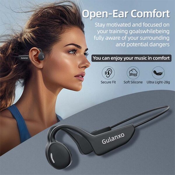 Gulanxo wireless Bluetooth headphones Bone conduction - Image 2