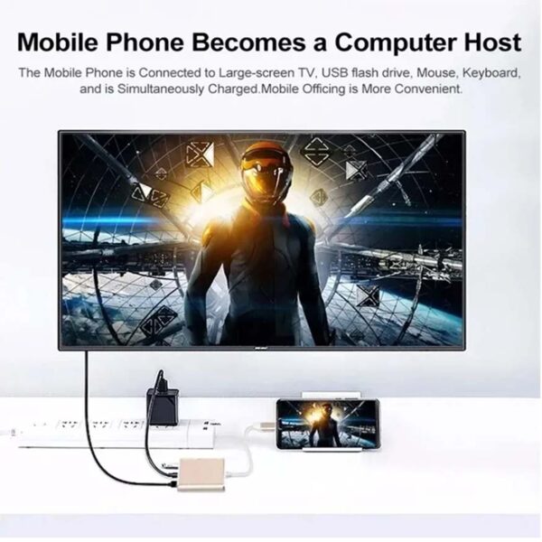 3 In 1 Usb-C Usb Hub Male - Image 6